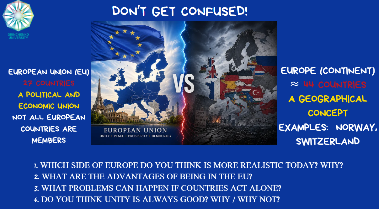 United by Words: Europe Day English Speaking Club / Об’єднані словами: Англомовний розмовний клуб до Дня Європи
