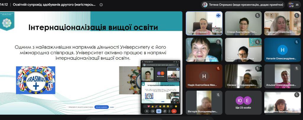  Освітній супровід здобувачів другого (магістерського) рівня вищої освіти у контексті інтернаціоналізації
